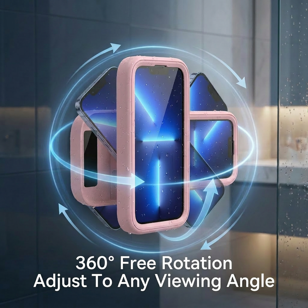 AquaView™ Waterproof Shower Phone Holder