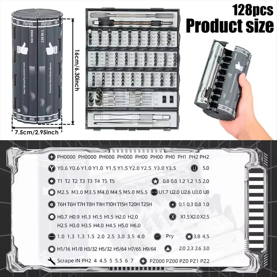 128-in-1 Precision Screwdriver Set